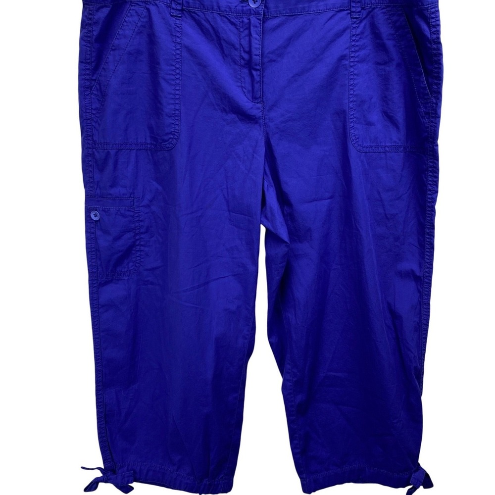 Ann Taylor LOFT Women's Original Crop‎ Blue Capris Size 14 Pedal Pusher NWT
